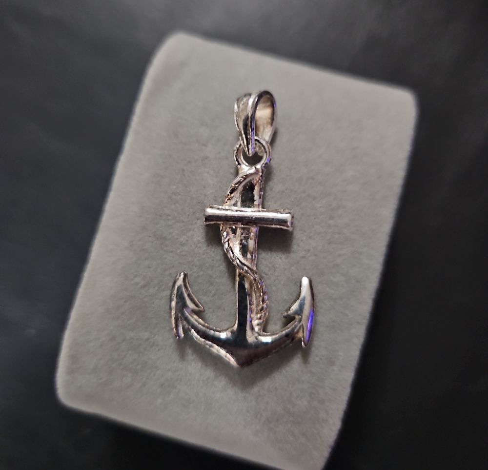 Men's 925 Anchor Pendant Charm